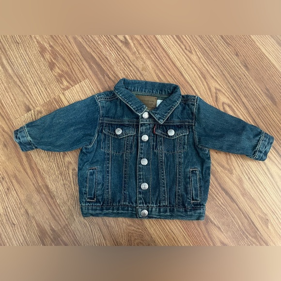Levi's Other - Levi’s denim jean jacket newborn 0/6 months Levi Strauss unisex girl boy baby